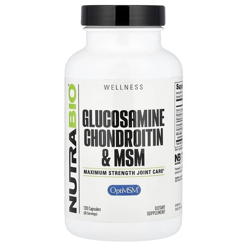 Nutrabio Glucosamine Chondroitin Msm 120 Capsules product image