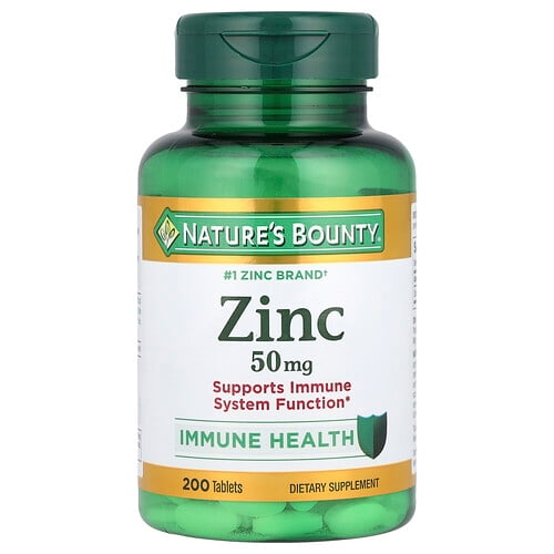 Nature S Bounty Zinc 50 Mg 200 Tablets product image