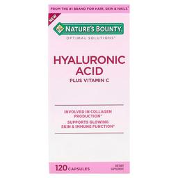 Nature S Bounty Optimal Solutions Hyaluronic Acid Plus Vitamin C 120 Capsules