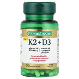 Nature S Bounty Vitamin K2 D3 30 Vegetable Capsules