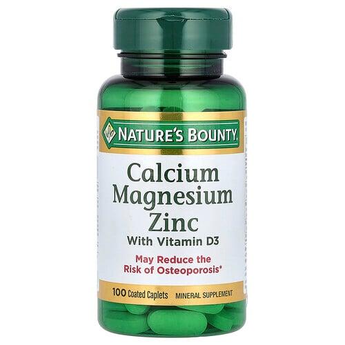 Nature S Bounty Calcium Magnesium Zinc With Vitamin D3 100 Coated Caplets product image