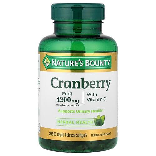Nature S Bounty Cranberry With Vitamin C 250 Rapid Release Softgels product image