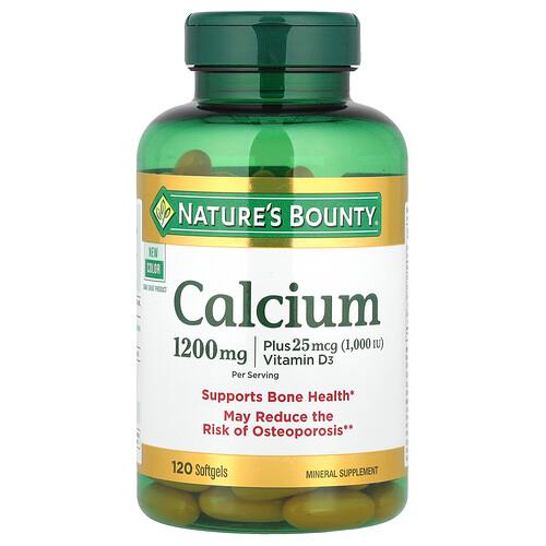 Nature S Bounty Calcium Plus Vitamin D3 120 Softgels product image