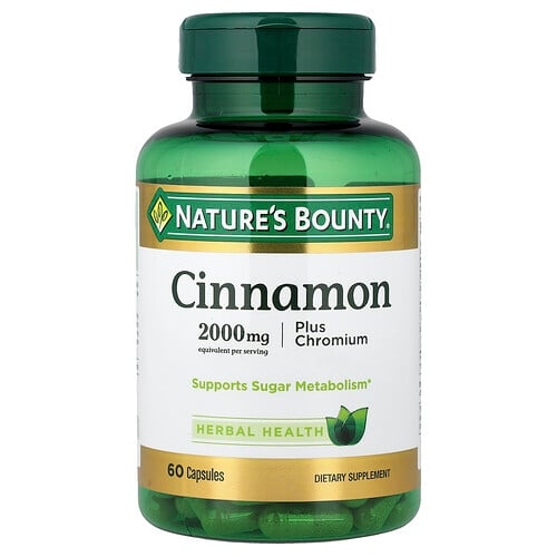 Nature S Bounty Cinnamon Plus Chromium 60 Capsules product image