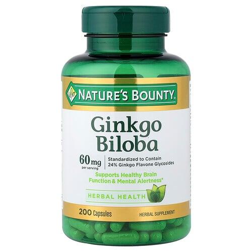 Nature S Bounty Ginkgo Biloba 200 Capsules 30 Mg Per Capsule product image