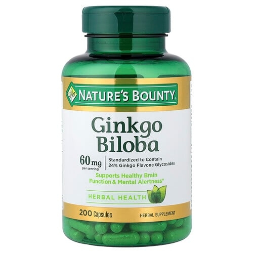 Nature S Bounty Ginkgo Biloba 200 Capsules 30 Mg Per Capsule product image