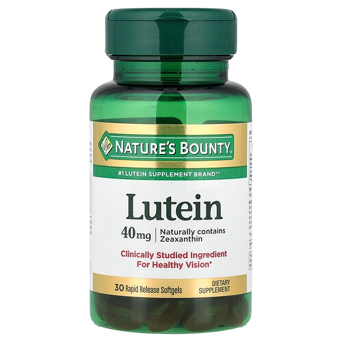 Nature S Bounty Lutein 40 Mg 30 Rapid Release Softgels product image
