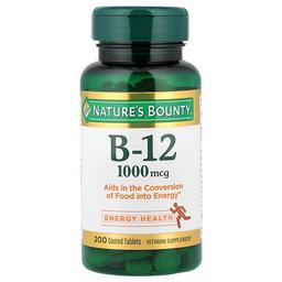 Nature S Bounty B 12 1 000 Mcg 200 Coated Tablets