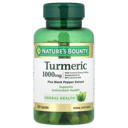 Nature S Bounty Turmeric Plus Black Pepper Extract 1 000 Mg 60 Capsules