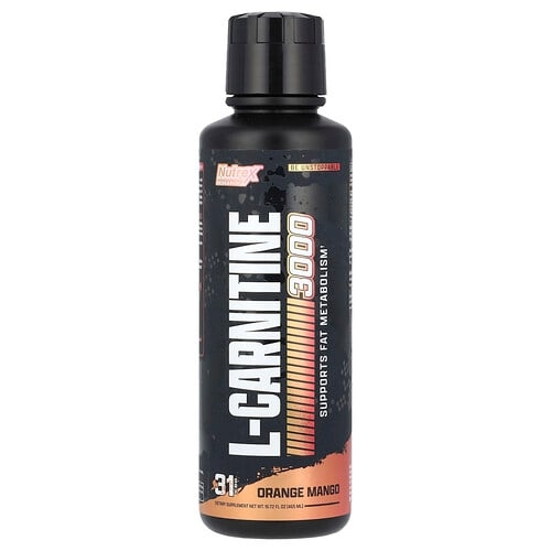 Nutrex Research L Carnitine 3000 Orange Mango 15 72 Fl Oz 465 Ml product image