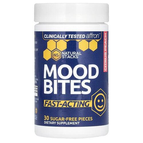 Natural Stacks Mood Bites Citrus Peach 30 Sugar Free Pieces product image
