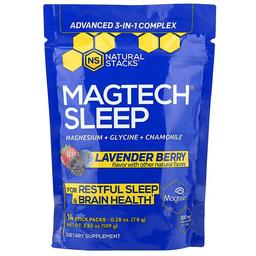 Natural Stacks Magtech Sleep Lavender Berry 14 Stick Packs 0 28 Oz 7 8 G Each