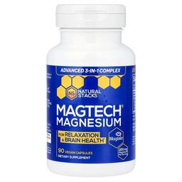 Natural Stacks Magtech Magnesium 90 Vegan Capsules 66 6 Mg Per Capsule