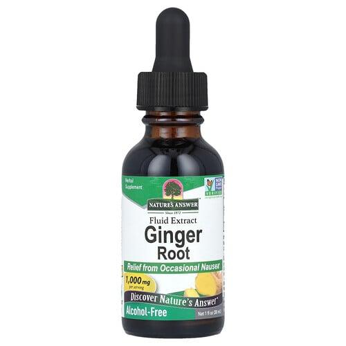 Nature S Answer Ginger Root Fluid Extract Alcohol Free 1 000 Mg 1 Fl Oz 30 Ml product image