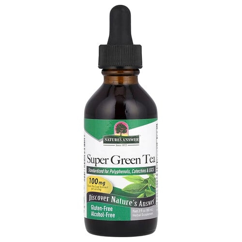 Nature S Answer Super Green Tea Alcohol Free 2 Fl Oz 60 Ml product image
