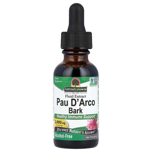 Nature S Answer Pau D Arco Bark Alcohol Free 2 000 Mg 1 Fl Oz 30 Ml product image