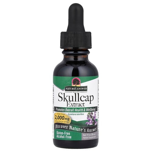 Nature S Answer Skullcap Extract Alcohol Free 665 Mg 1 Fl Oz 30 Ml product image