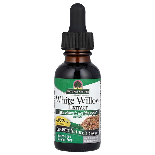 Nature S Answer White Willow Extract Alcohol Free 2 000 Mg 1 Fl Oz 30 Ml product image