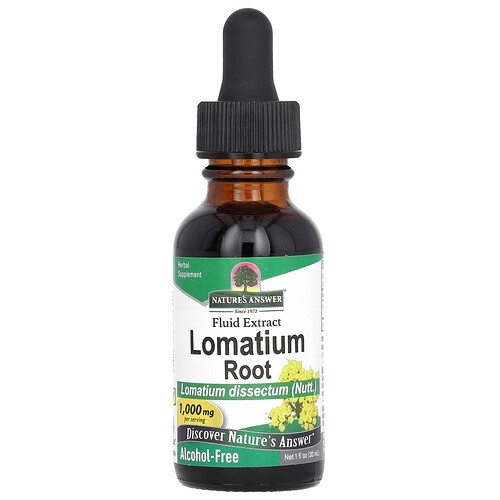 Nature S Answer Lomatium Root Alcohol Free 1 000 Mg 1 Fl Oz 30 Ml product image