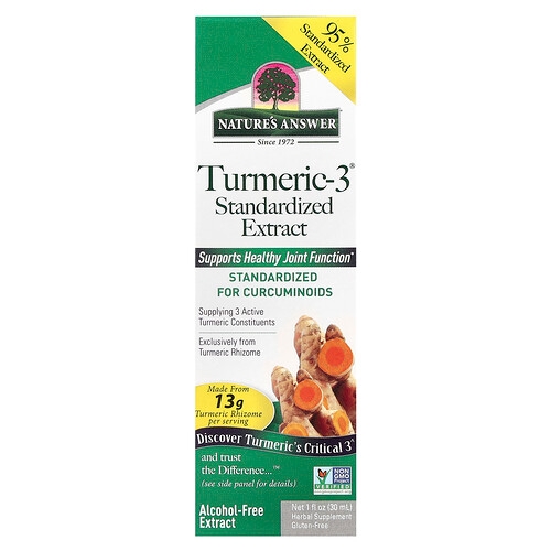 Nature S Answer Turmeric 3 Alcohol Free 200 Mg 1 Fl Oz 30 Ml product image