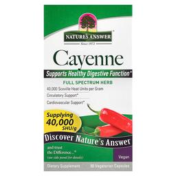 Nature S Answer Cayenne 90 Vegetarian Capsules 450 Mg Per Capsule