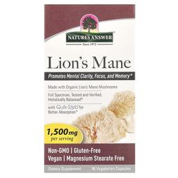 Nature S Answer Lion S Mane 90 Vegetarian Capsules 500 Mg Per Capsule