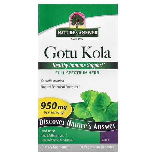 Nature S Answer Gotu Kola 90 Vegetarian Capsules 475 Mg Per Capsule product image