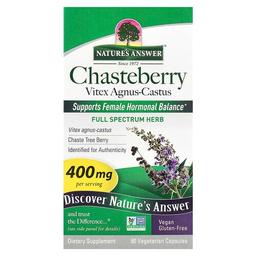 Nature S Answer Chasteberry Vitex Agnus Castus 400 Mg 90 Vegetarian Capsules