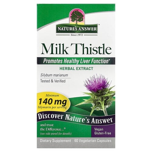 Nature S Answer Milk Thistle 60 Vegetarian Capsules product image