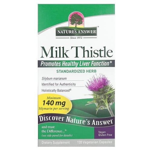 Nature S Answer Milk Thistle 140 Mg 120 Vegetarian Capsules product image