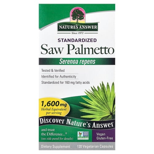 Nature S Answer Saw Palmetto Standardized 120 Vegetarian Capsules product image