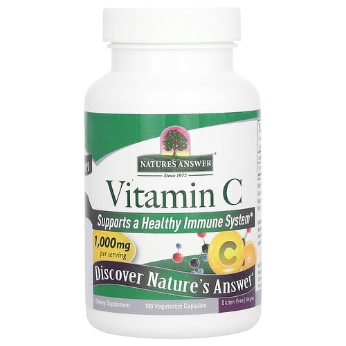 Nature S Answer Vitamin C 1 000 Mg 100 Vegetarian Capsules product image