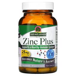 Nature S Answer Zinc Plus 25 Mg 60 Vegetarian Capsules