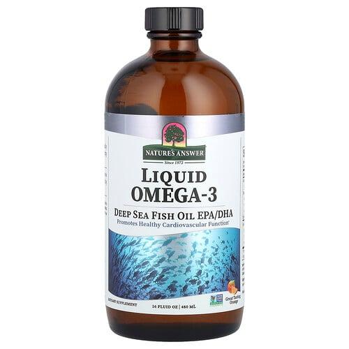 Nature S Answer Liquid Omega 3 Deep Sea Fish Oil Epa Dha Orange 16 Fl Oz 480 Ml product image