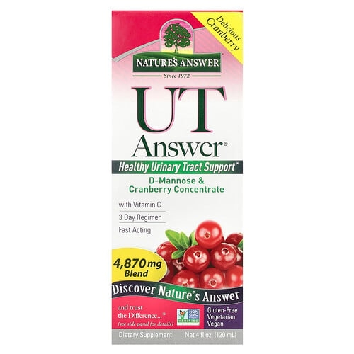 Nature S Answer Ut Answer D Mannose Cranberry Concentrate 4 Fl Oz 120 Ml product image