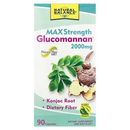 Natural Balance Glucomannan Maximum Strength 90 Capsules 666 Mg Per Capsule