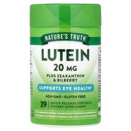Nature S Truth Lutein Plus Zeaxanthin Bilberry 39 Quick Release Softgels