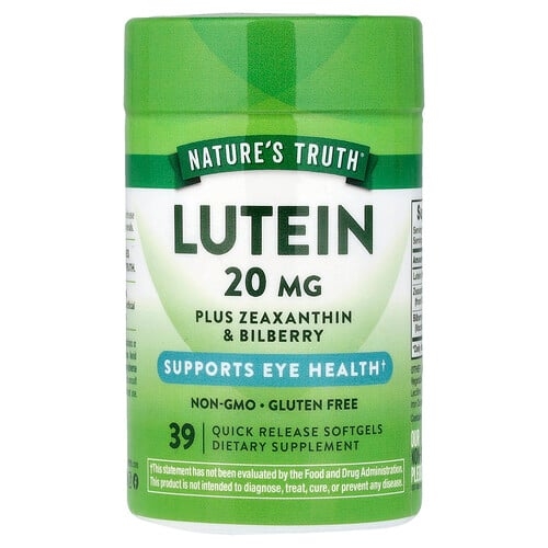 Nature S Truth Lutein Plus Zeaxanthin Bilberry 39 Quick Release Softgels product image