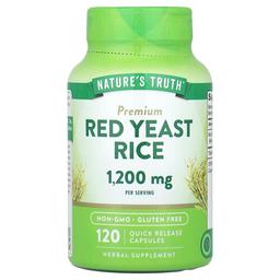 Nature S Truth Premium Red Yeast Rice 120 Quick Release Capsules 600 Mg Per Capsule