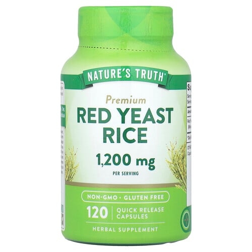 Nature S Truth Premium Red Yeast Rice 120 Quick Release Capsules 600 Mg Per Capsule product image