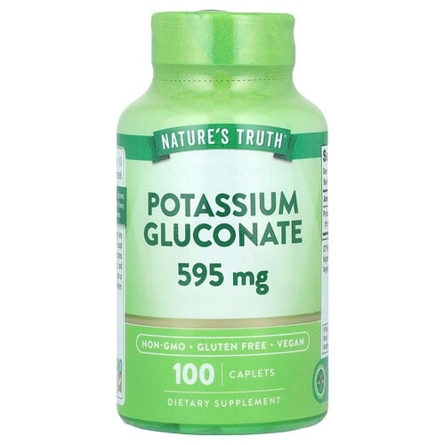 Nature S Truth Potassium Gluconate 595 Mg 100 Caplets product image