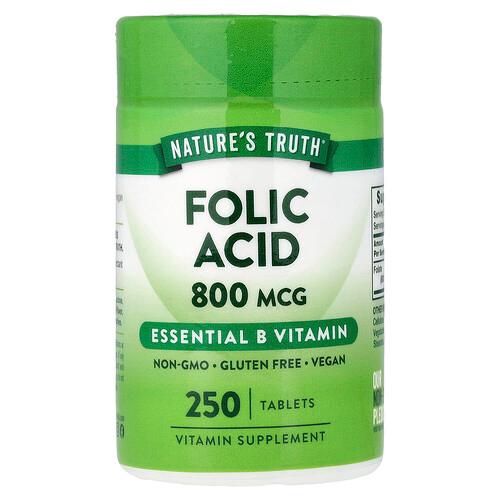 Nature S Truth Folic Acid 800 Mcg 250 Tablets product image