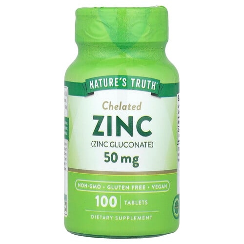 Nature S Truth Zinc Chelated 50 Mg 100 Tablets product image
