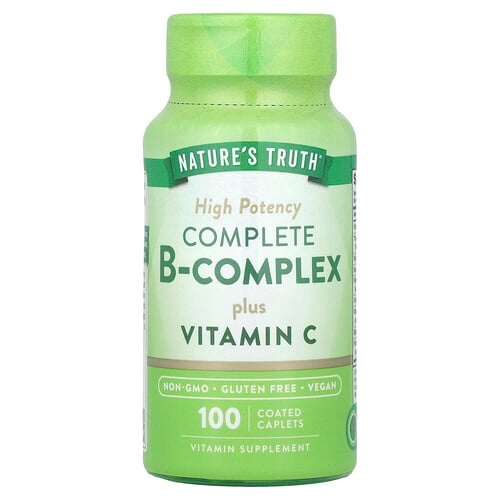 Nature S Truth Complete B Complex Plus Vitamin C High Potency 100 Coated Caplets product image