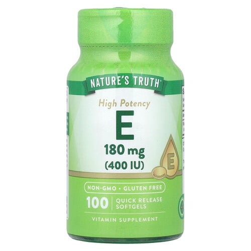 Nature S Truth Vitamin E High Potency 180 Mg 400 Iu 100 Quick Release Softgels product image