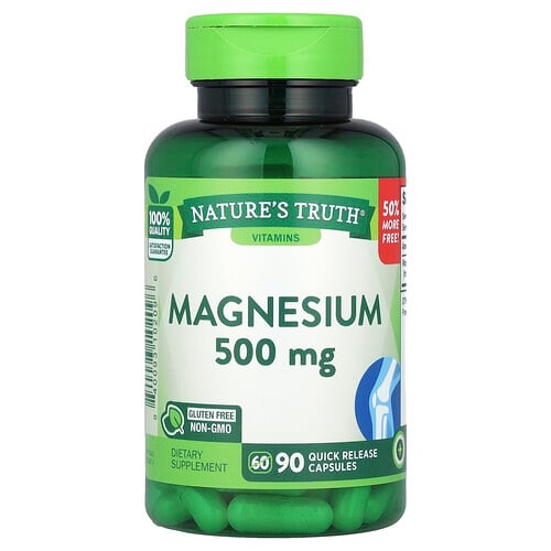 Nature S Truth Magnesium 500 Mg 90 Quick Release Capsules product image