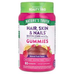Nature S Truth Hair Skin Nails Natural Fruit 80 Gummies
