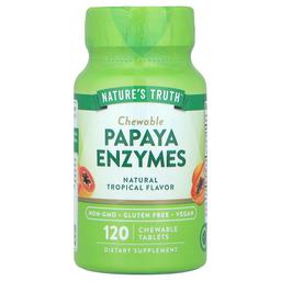Nature S Truth Chewable Papaya Enzymes Natural Tropical 120 Chewable Tablets