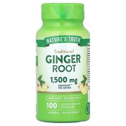 Nature S Truth Ginger Root 100 Quick Release Capsules 750 Mg Per Capsule