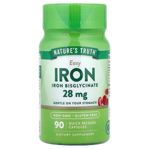 Nature S Truth Easy Iron 28 Mg 90 Quick Release Capsules product image